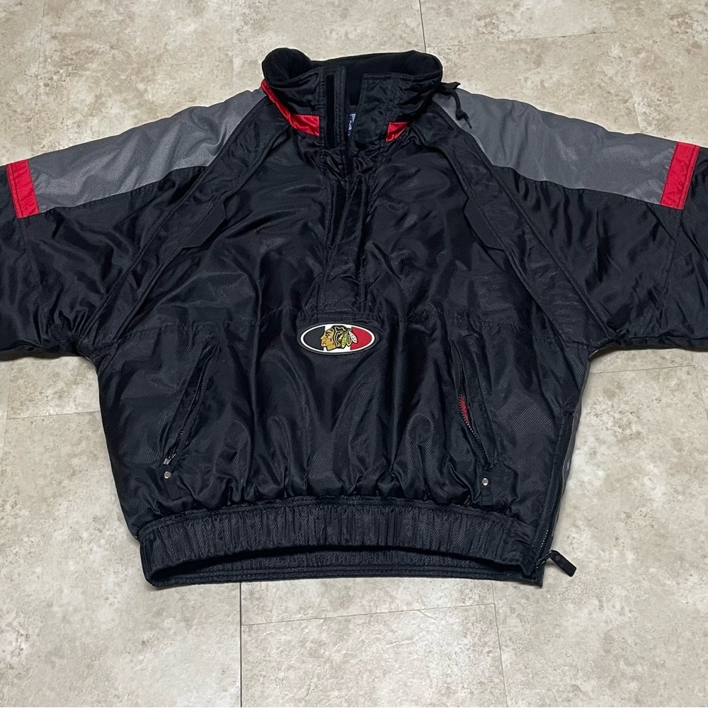 STARTER NHL Blackhawks winter coat vintage L